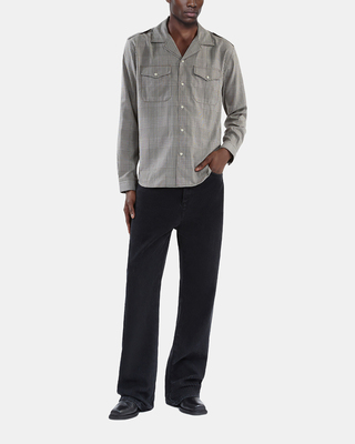 Black and white Prince of Wales shirt