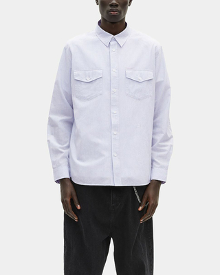 Blue striped shirt
