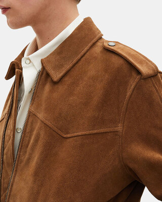 Camel suede jacket