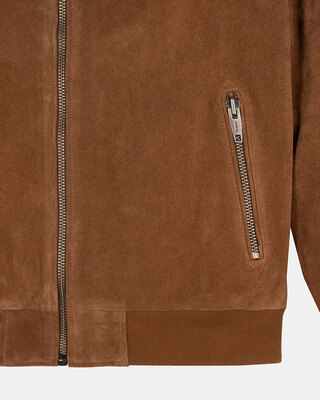 Camel suede jacket