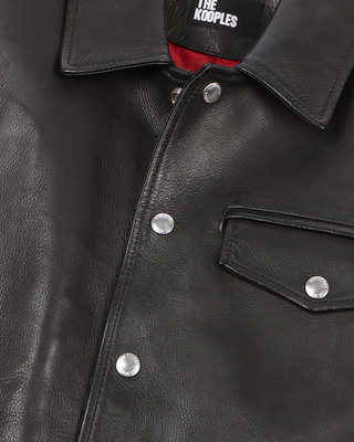 Black leather jacket