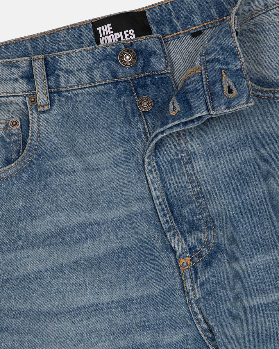 Straight blue jeans
