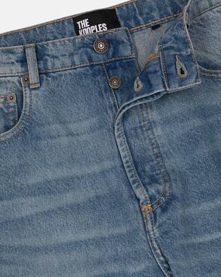 Straight blue jeans
