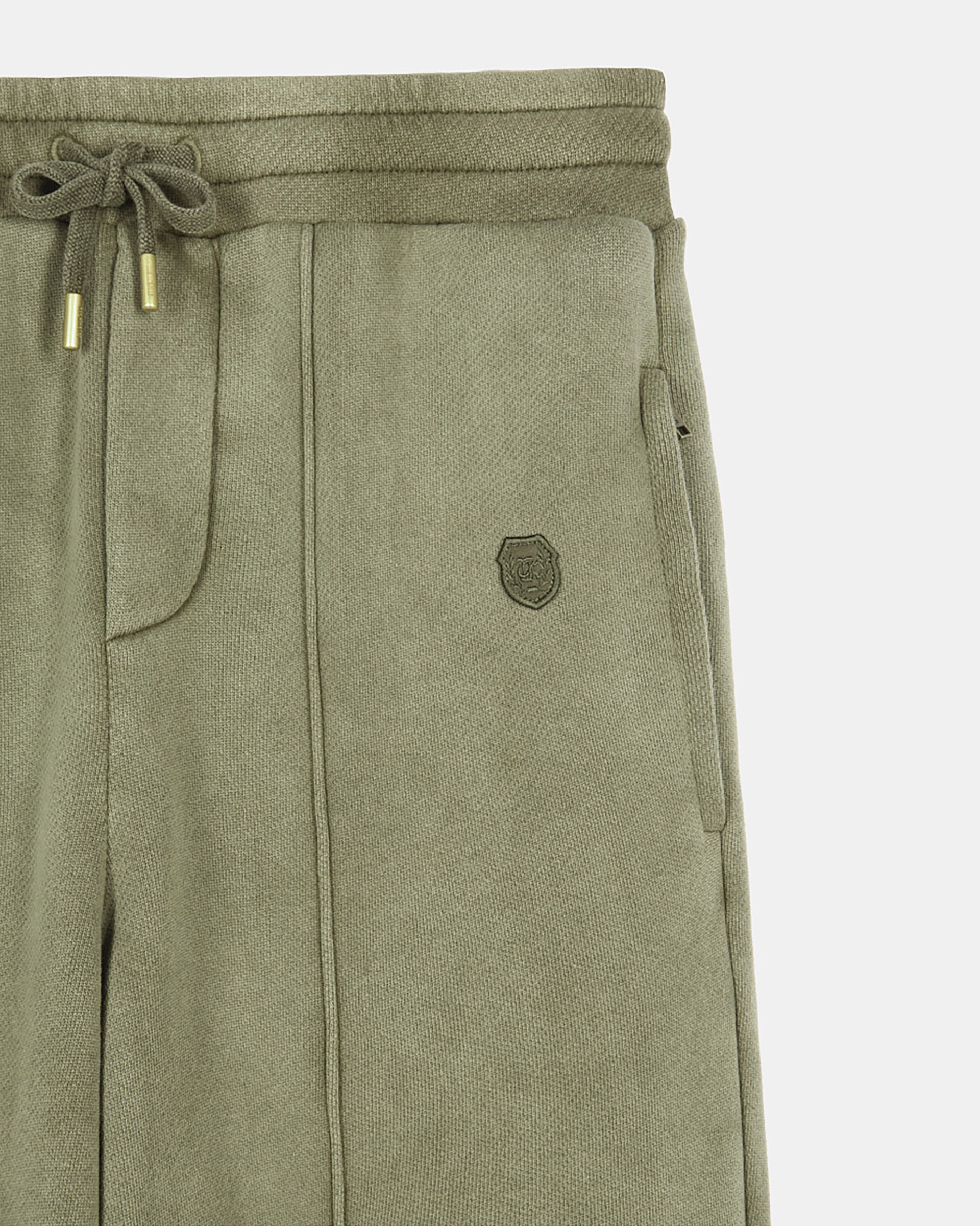 Jogging suit with khaki crest