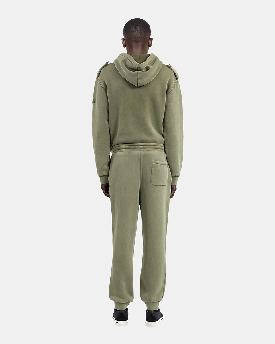 Jogging suit with khaki crest