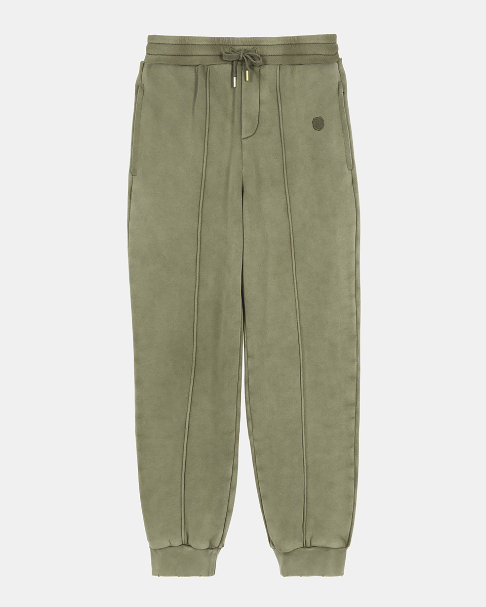 Jogging suit with khaki crest