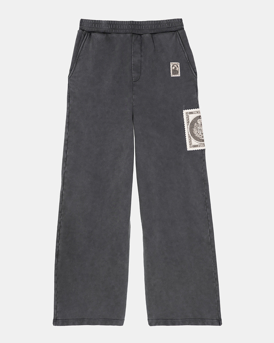 Straight jogging bottoms with black patches