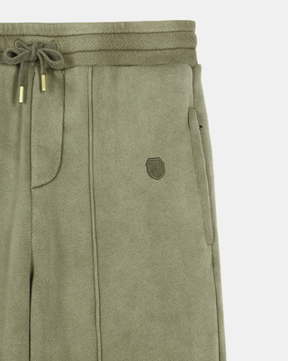 Jogging suit with khaki crest