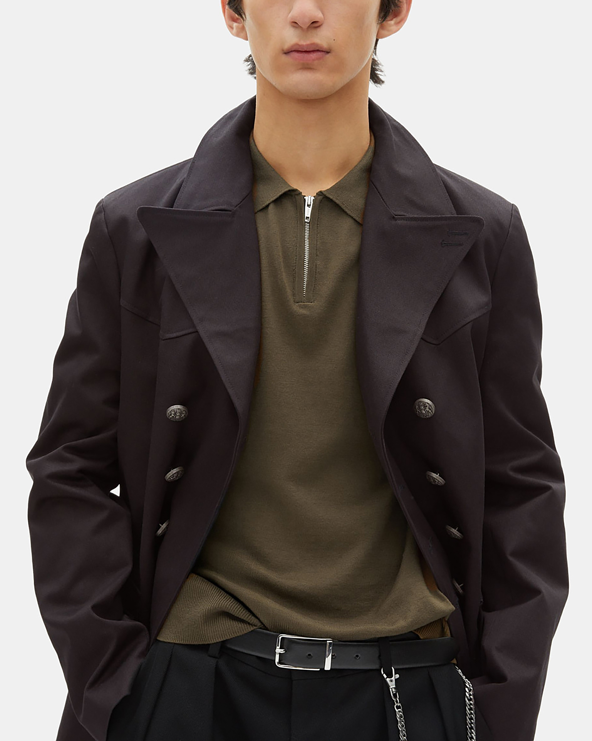 Grey cotton coat