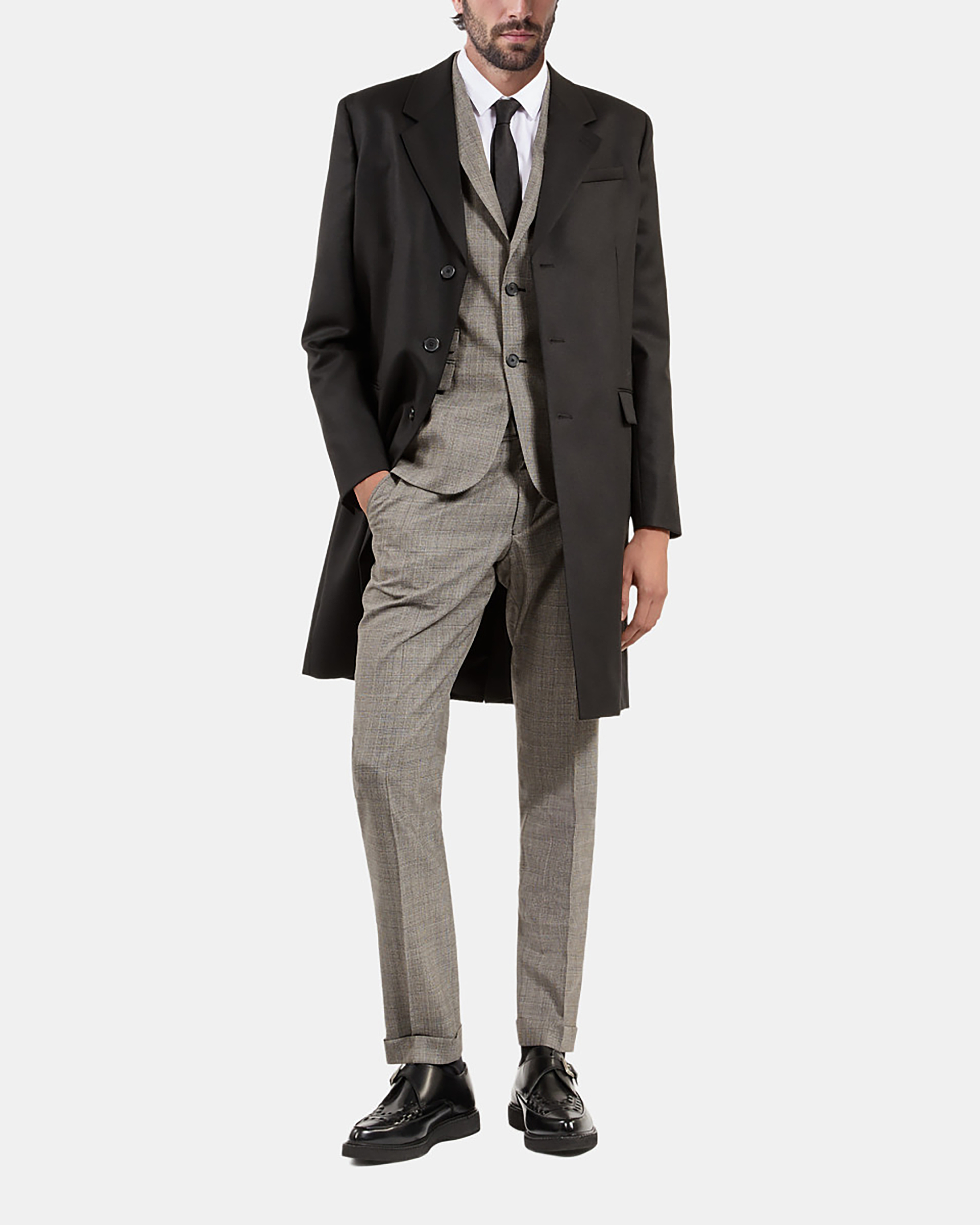 Black wool coat