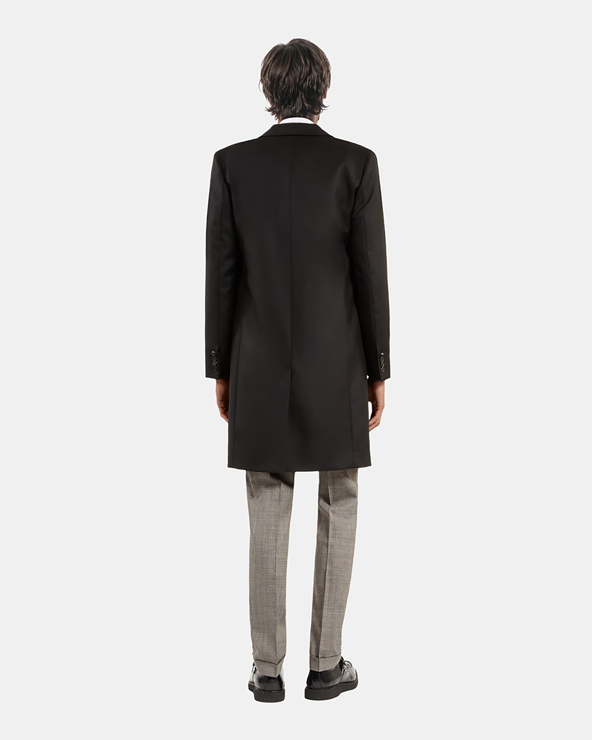 Black wool coat