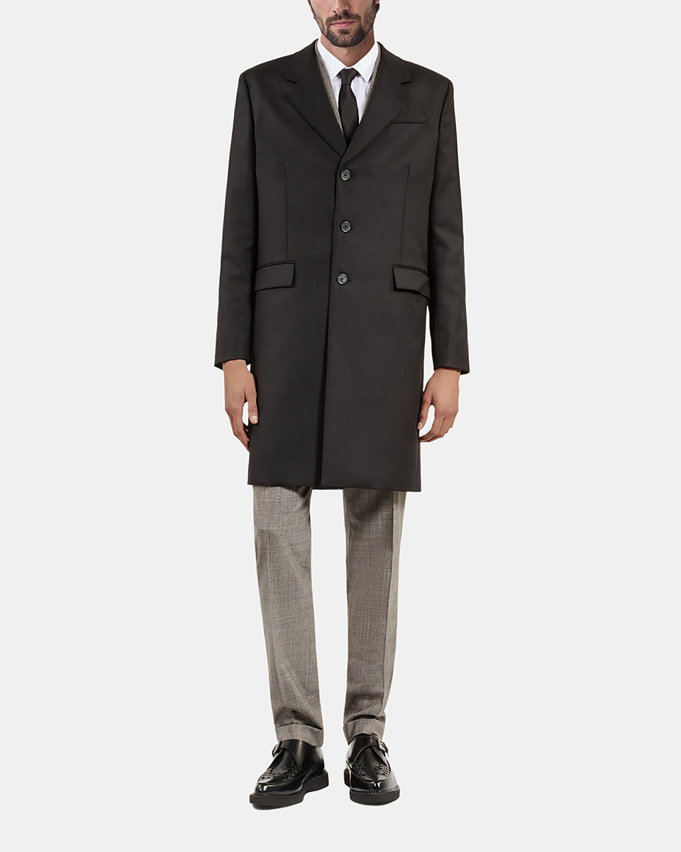 Black wool coat