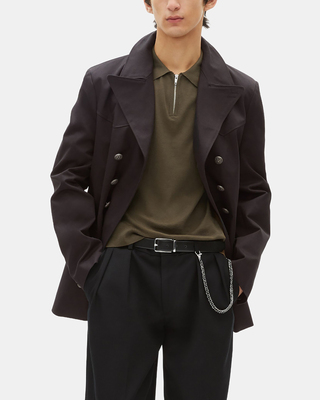 Grey cotton coat