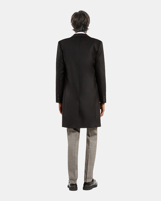Black wool coat