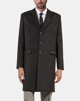Black wool coat