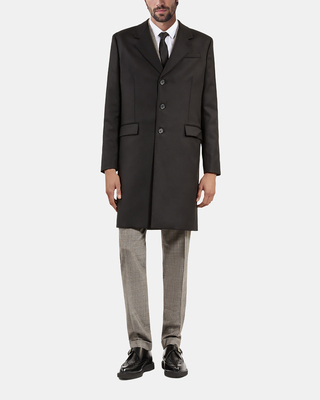Black wool coat