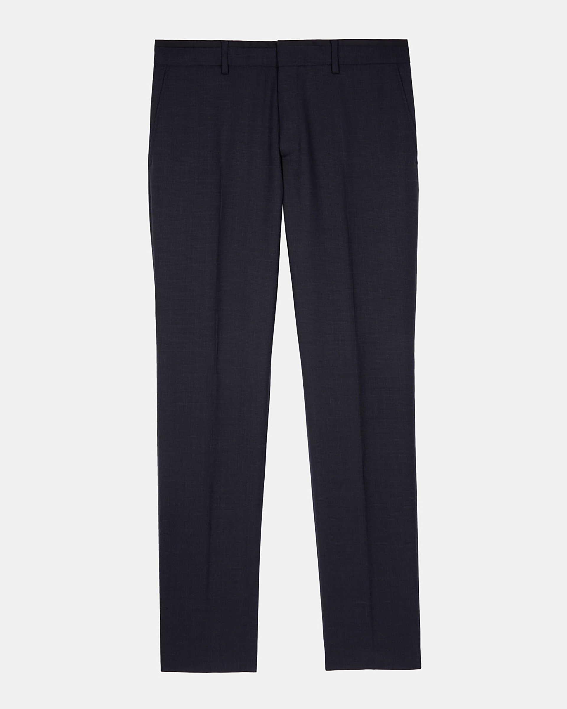 Blue flea-foot suit pants