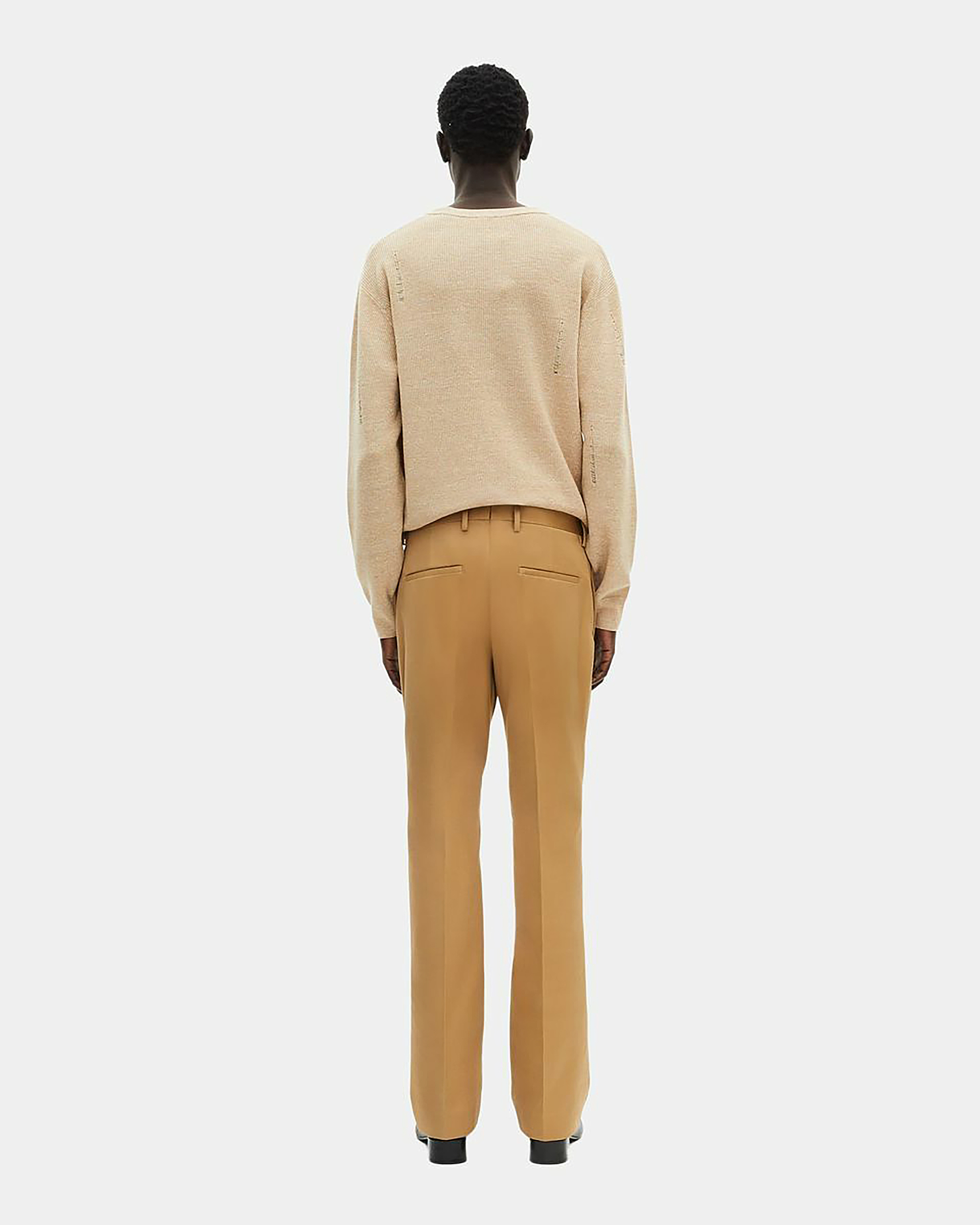 Camel flared pants
