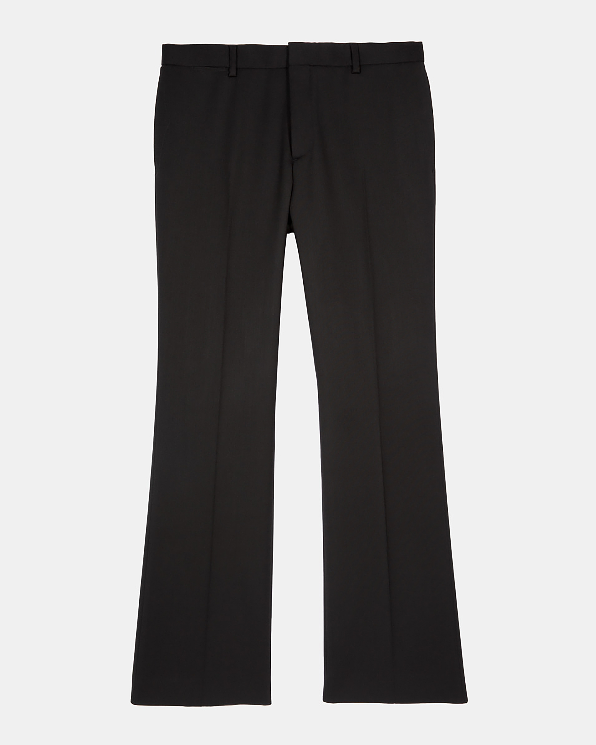 Black wool pants
