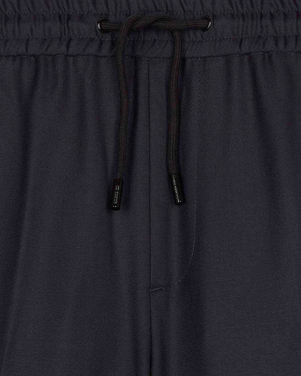 Navy blue wool trousers