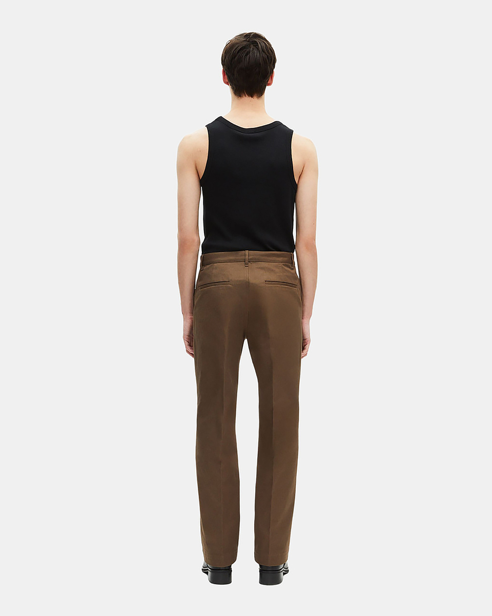 Straight-leg khaki pants