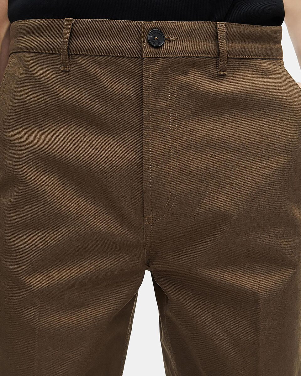 Straight-leg khaki pants
