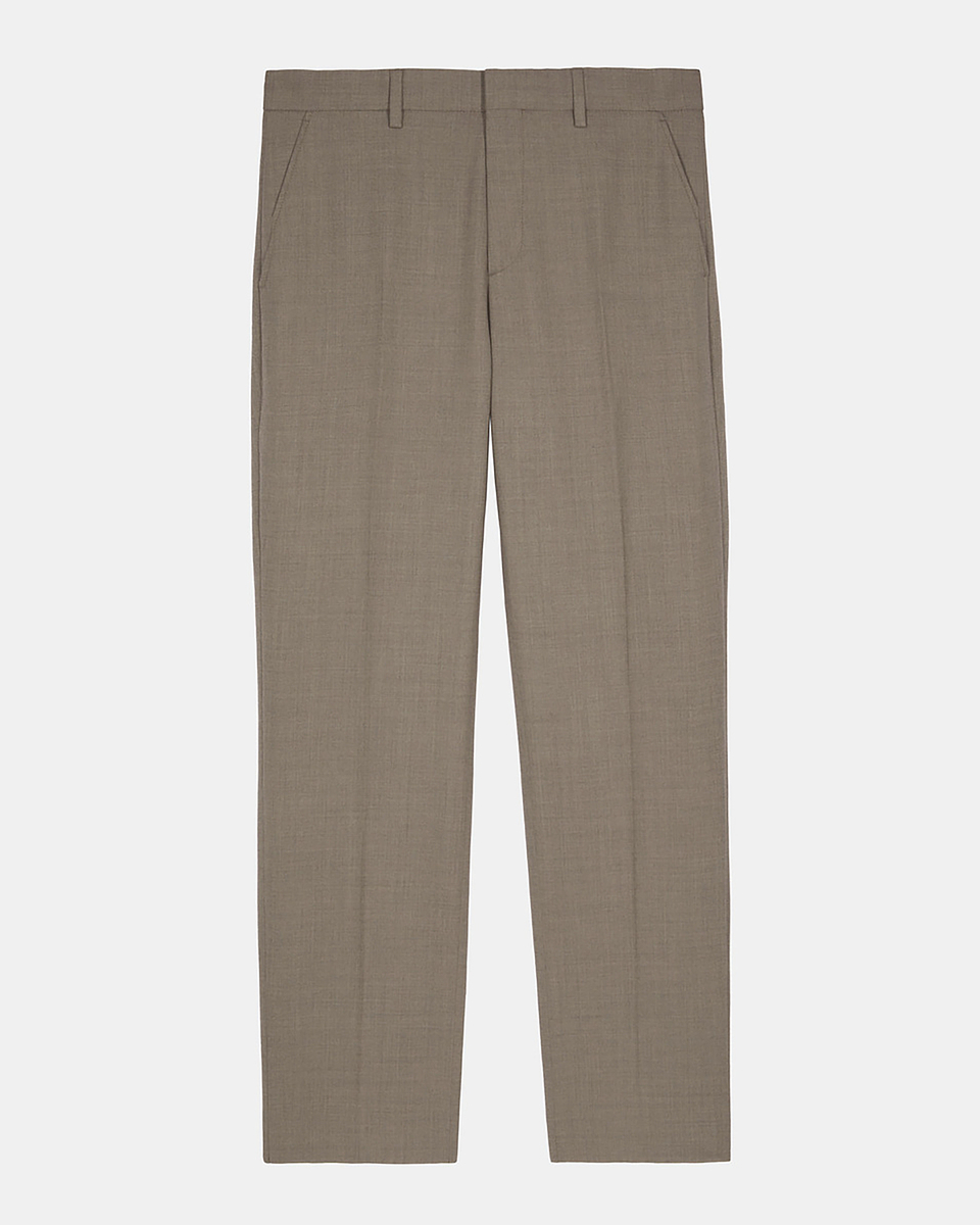 Beige wool suit pants
