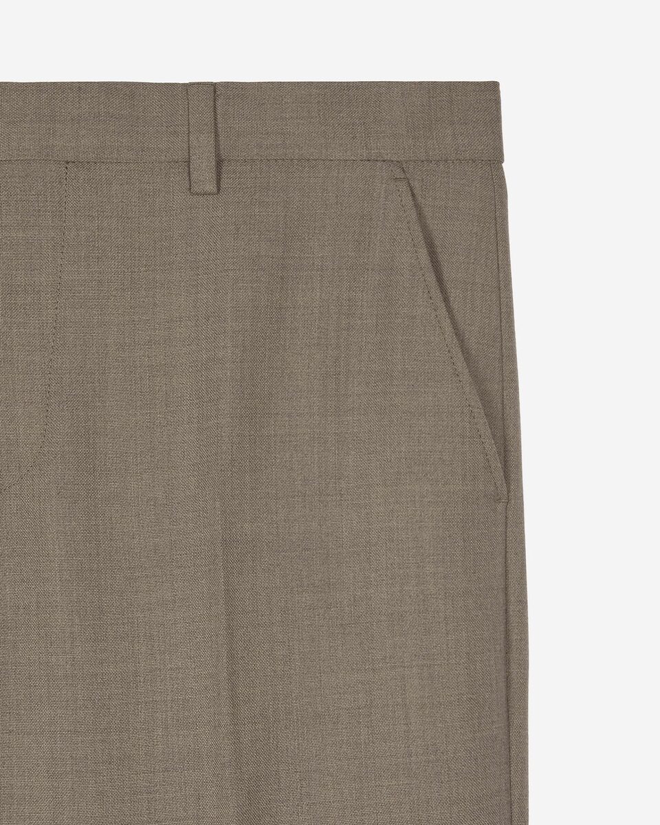Beige wool suit pants