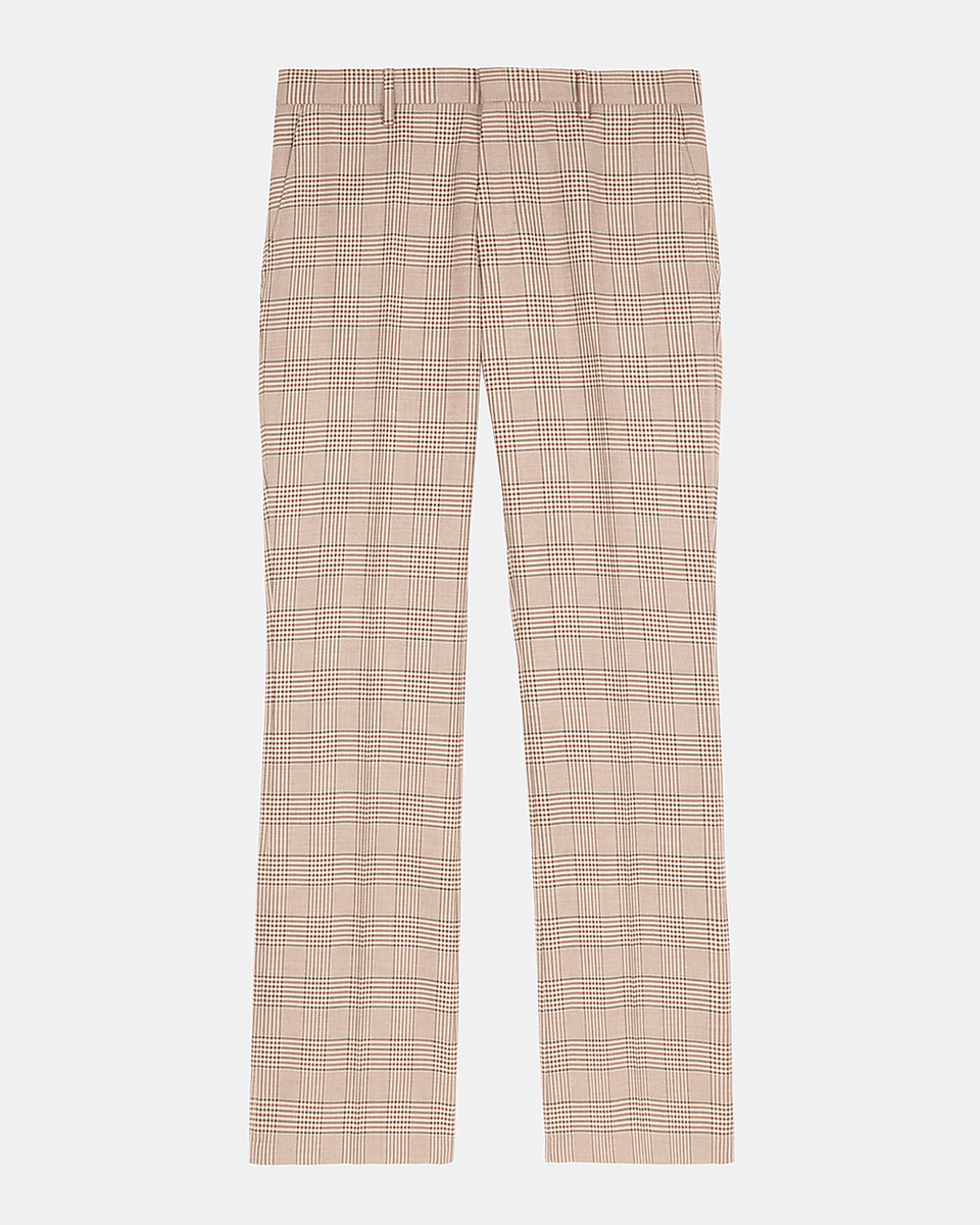 Prince of Wales beige suit pants