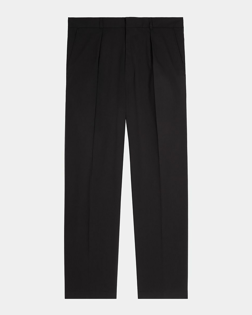 Black pegged pants