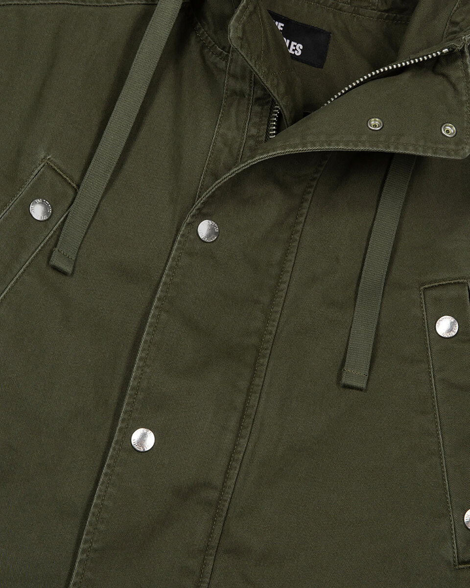 Khaki hooded parka