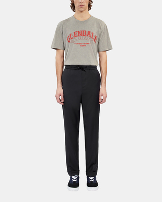 Navy blue wool trousers