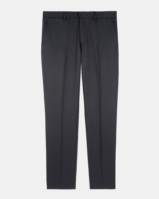 Straight blue suit pants
