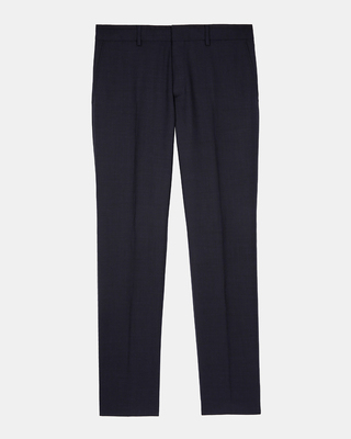 Blue flea-foot suit pants