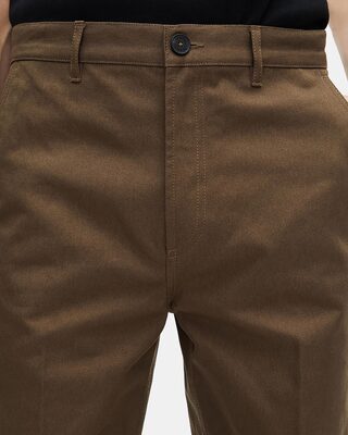 Straight-leg khaki pants