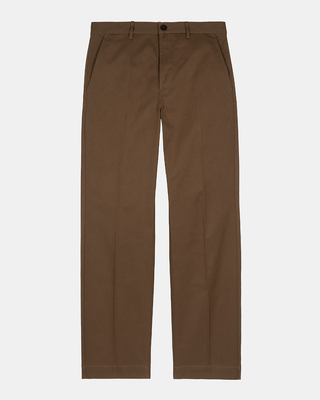 Straight-leg khaki pants