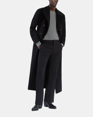 Black wool pants