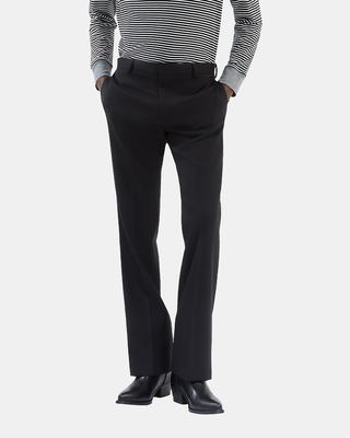 Black wool pants