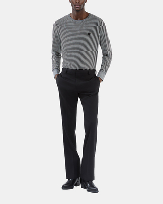 Black wool pants