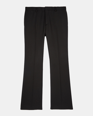 Black wool pants