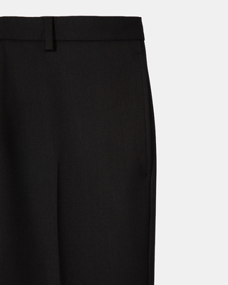 Black wool pants