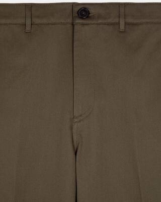 Straight-leg brown pants