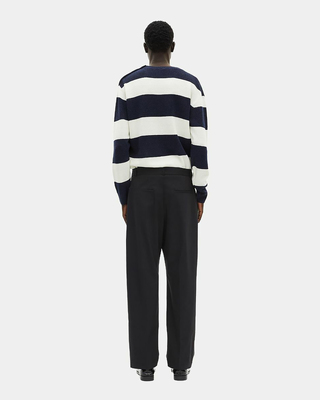 Black pegged pants