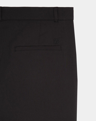 Black pegged pants