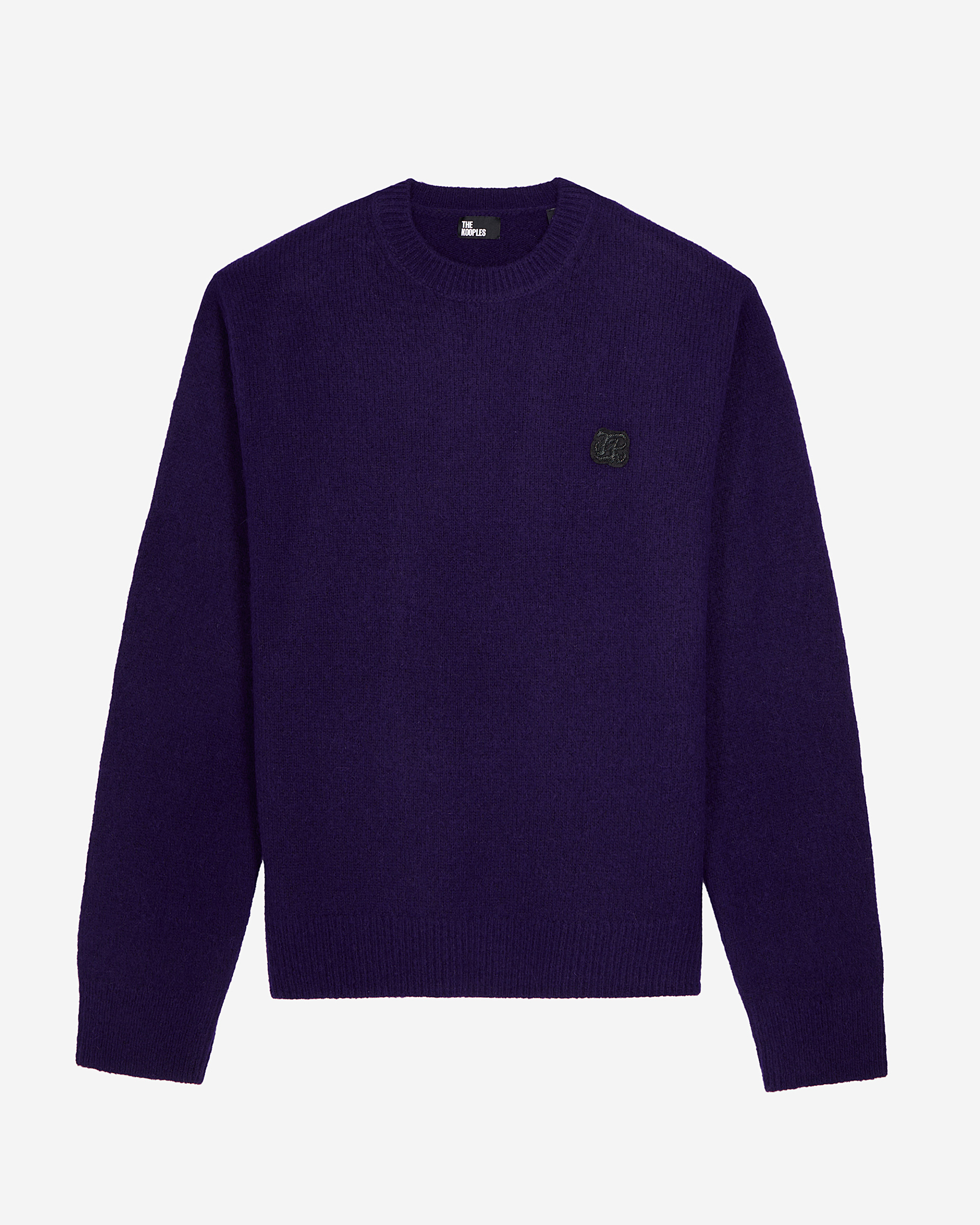 Purple wool and alpaga blend sweater