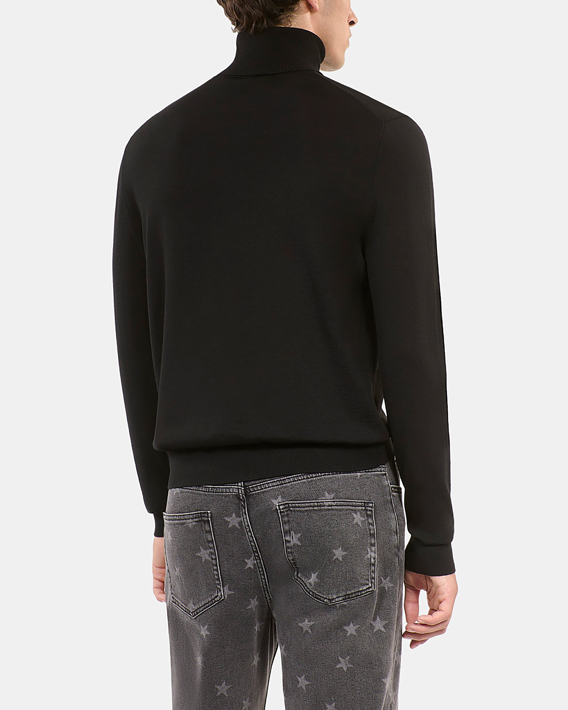 Black wool sweater