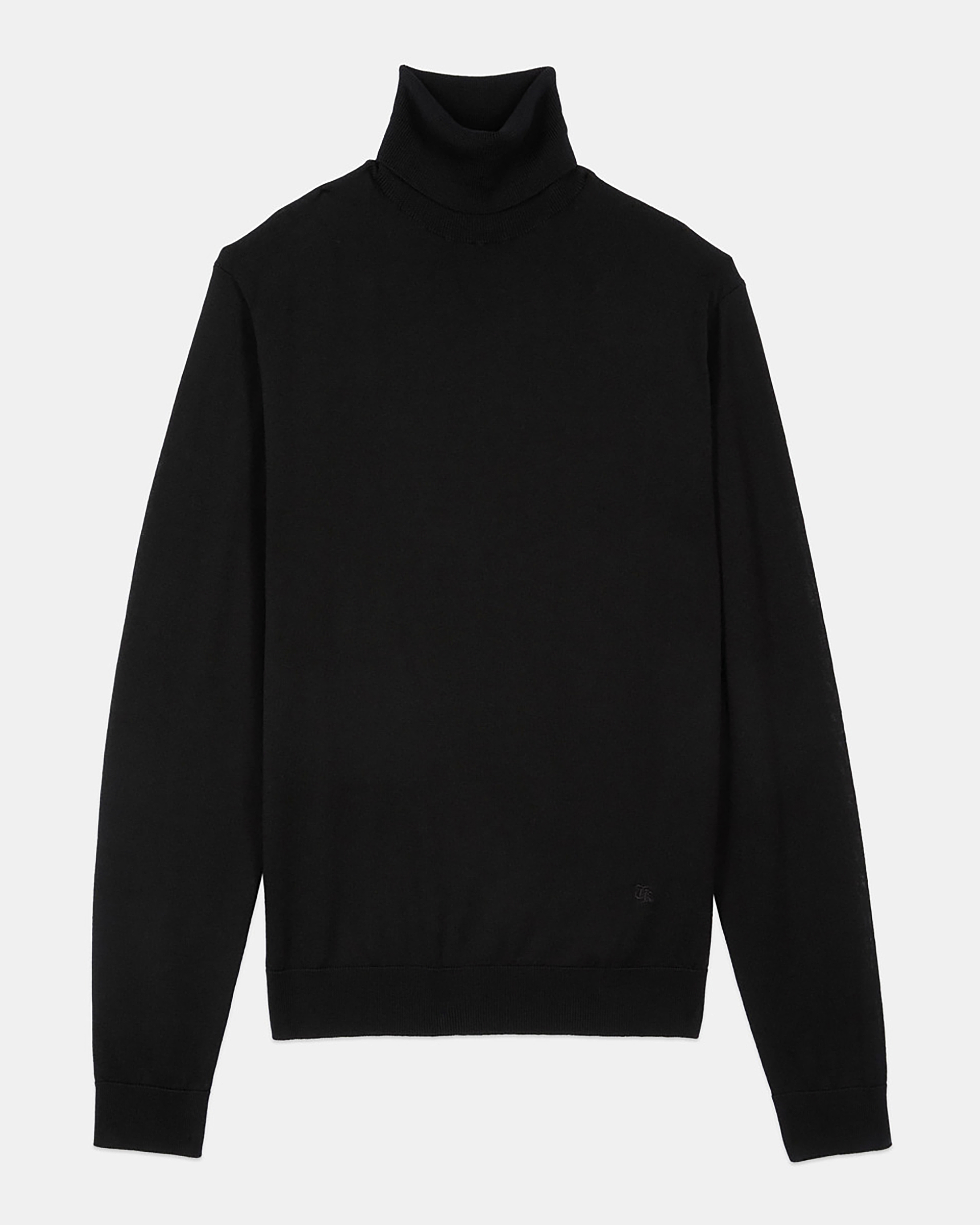 Black wool sweater