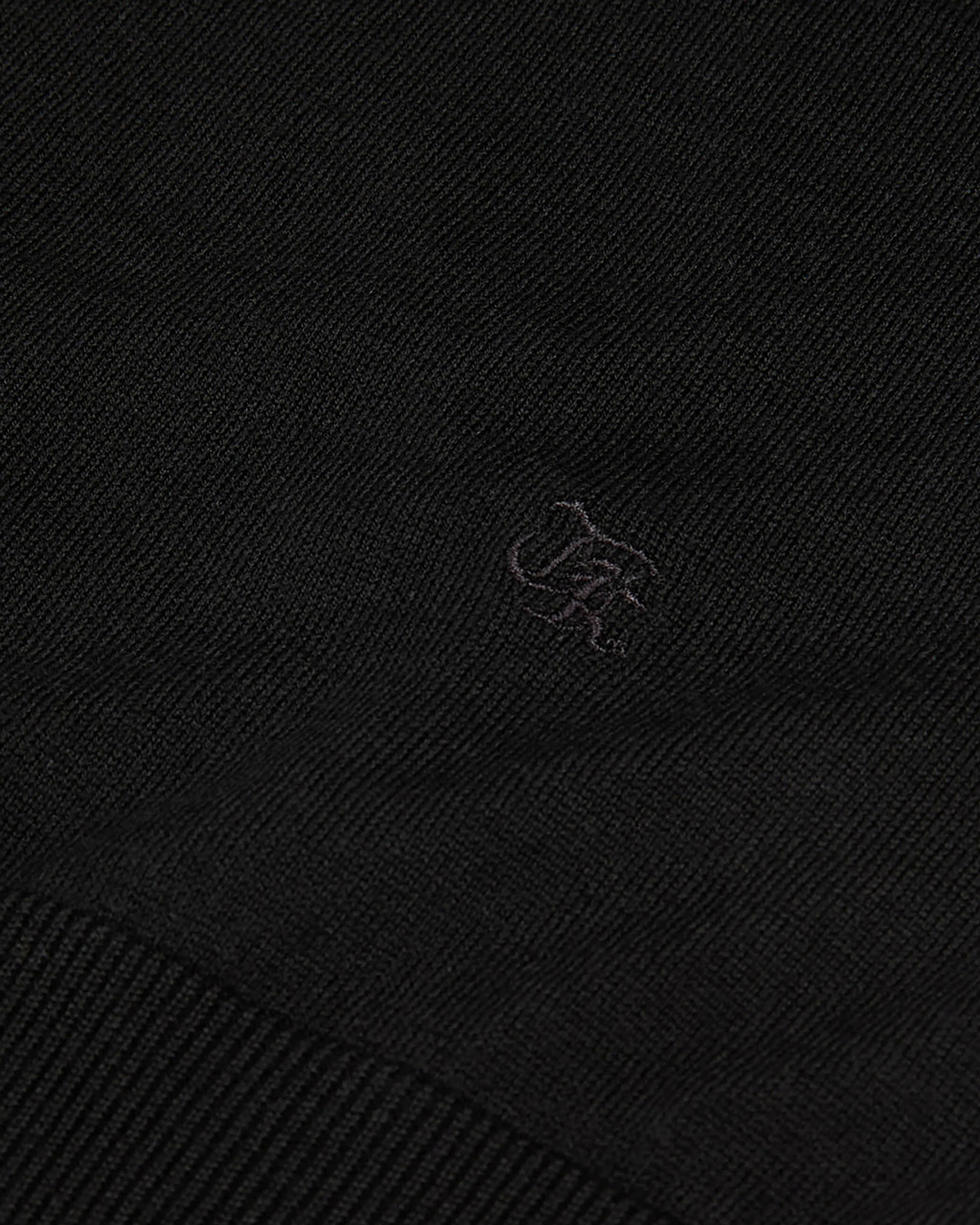 Black wool sweater