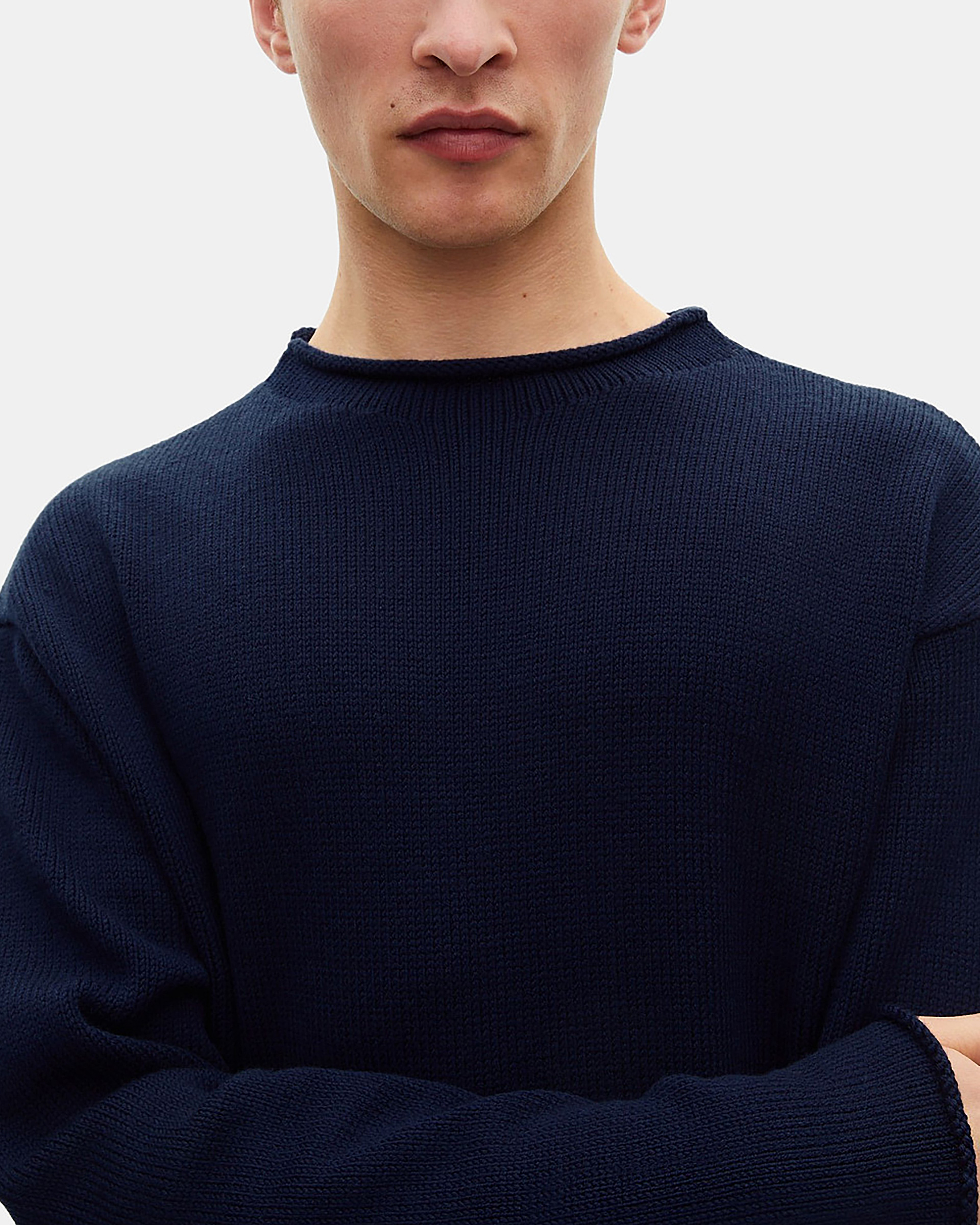 Navy wool sweater
