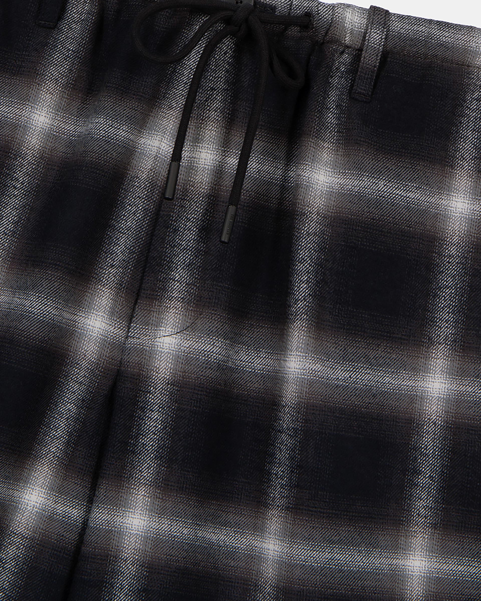 Black checked Bermuda shorts